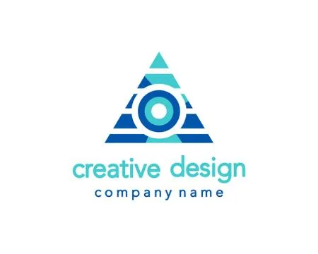 Creative Design. Triangle Logo Stock Illustration