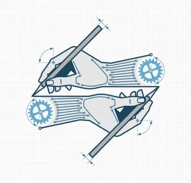 Creative Designing &amp; Engineering 스톡 일러스트