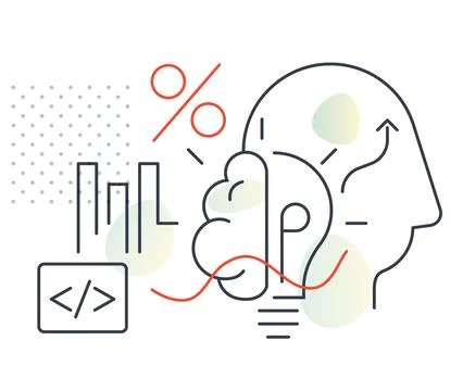 Creative Development and Innovative Idea - Illustration Ilustração Stock