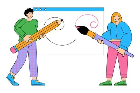 Creative Development and Innovative Process Illustration Иллюстрация