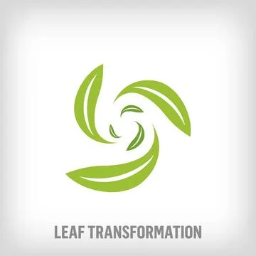 Creative development leaf sign logo. Stock Illustration