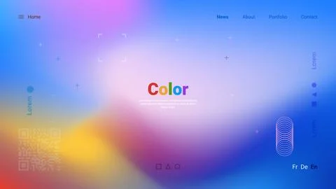 Creative digital abstract background showcasing vibrant colors and smooth g.. Ilustración de archivo