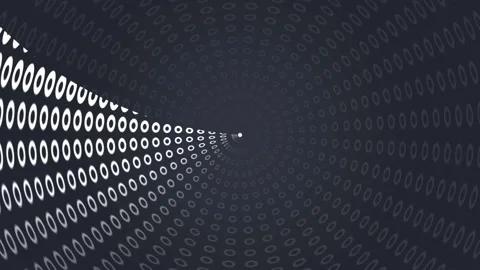 Creative digital background with circles and binary Stock Footage 339306091
