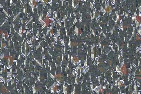 Creative digital crystalline pattern digital art background or texture Stock Illustration