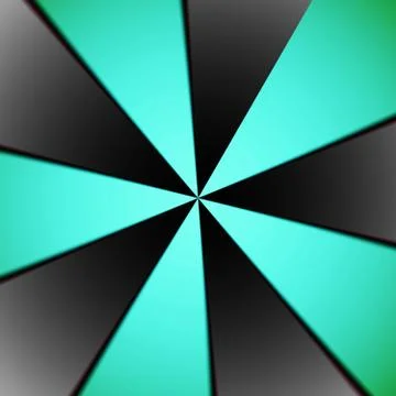 Creative digital double color green and black circular abstract Stock Illustration