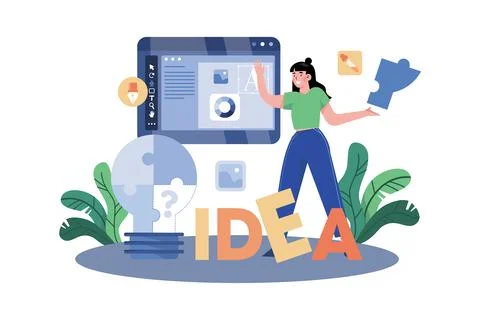 Creative directors oversee the creative process of campaigns. Stock Illustration