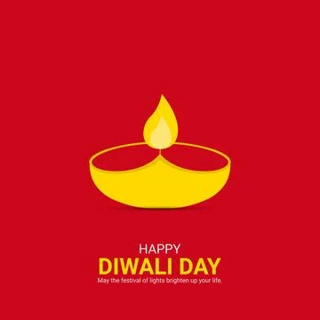 Creative Diwal Day ads design. Happy Diwali Day, Celebrated in United State.. Stock Illustration