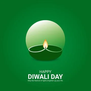 Creative Diwal Day ads design. Happy Diwali Day, Celebrated in United State.. Stock Illustration
