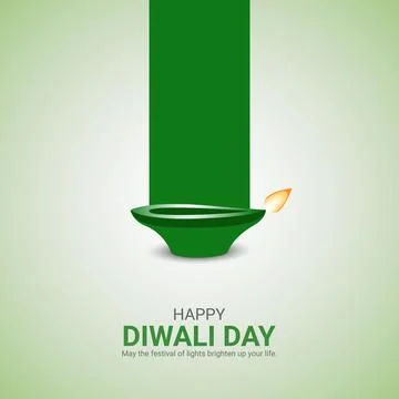Creative Diwal Day ads design. Happy Diwali Day, Celebrated in United State.. Stock Illustration