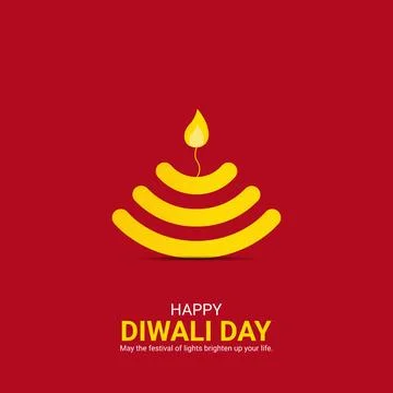 Creative Diwal Day ads design. Happy Diwali Day, Celebrated in United State.. Stock Illustration