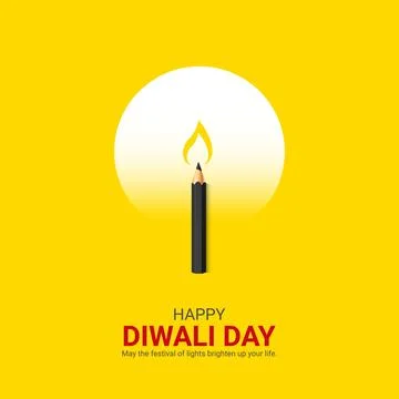 Creative Diwal Day ads design. Happy Diwali Day, Celebrated in United State.. Illustrazione stock