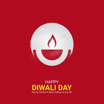 Creative Diwal Day ads design. Happy Diwali Day, Celebrated in United State.. Stock Illustration