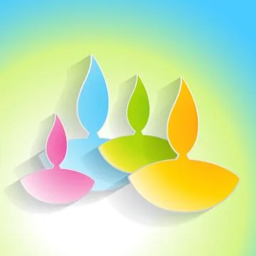 Creative diwali background Stock Illustration