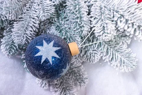 Creative diy craft hobby. Making handmade craft christmas ornaments and bal.. Stock Photos