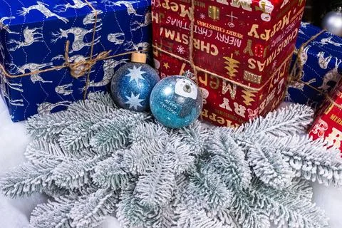 Creative diy craft hobby. Making handmade craft christmas ornaments and bal.. Stock Photos