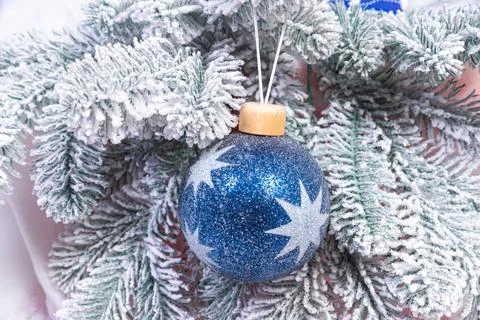 Creative diy craft hobby. Making handmade craft christmas ornaments and bal.. Stock Photos