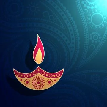 Creative diya design Stock Illustration