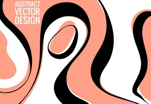 Creative doodle art header with abstract shapes and lines. Color background. Stock Illustration