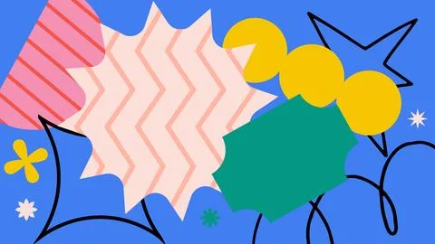 Creative doodle elements background Stockillustratie