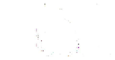 Creative Dots Soaring to Shape Cocos Keeling Islands Outline Generative Art Stock Footage 316031073