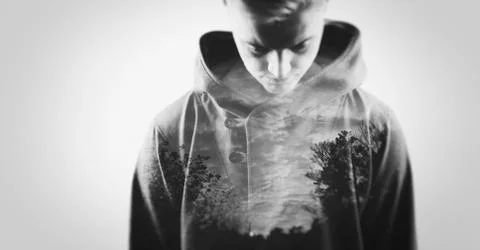 Creative double exposure1 Stock Photos