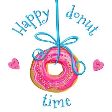 Creative doughnut vector illustration Stock-Illustration