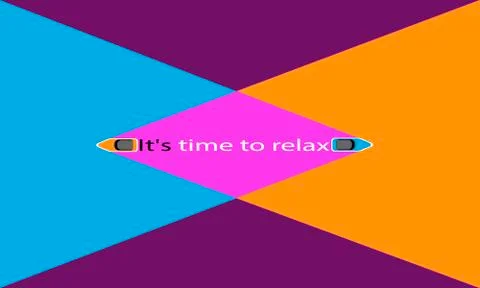 Creative drawing talking about the need to relax. Two ships sailing in differ Stock Illustration