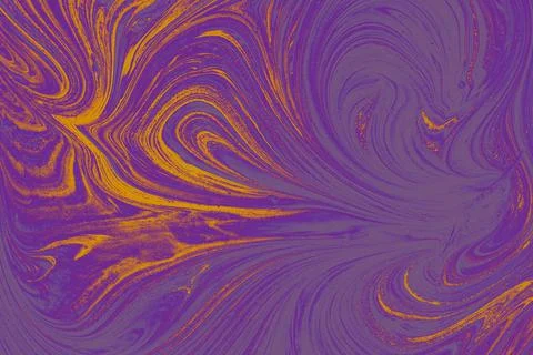Creative ebru background with abstract acrylic painted marbling texture. Illustrazione stock