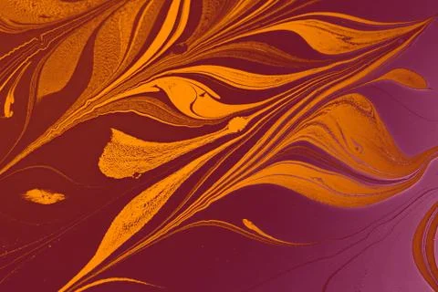 Creative ebru background with abstract acrylic painted marbling texture. Stock Photos
