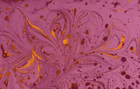 Creative ebru background with abstract acrylic painted marbling texture. Stock Photos