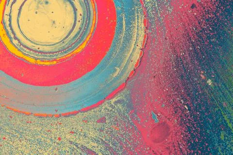 Creative ebru background with abstract acrylic painted marbling texture. Stock Photos