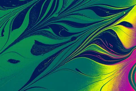Creative ebru background with abstract acrylic painted marbling texture. Stock Photos