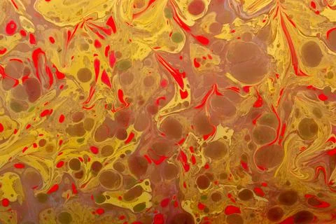 Creative ebru background with abstract acrylic painted marbling texture. Stock Photos