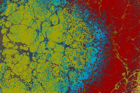 Creative ebru background with abstract acrylic painted marbling texture. Stock Photos