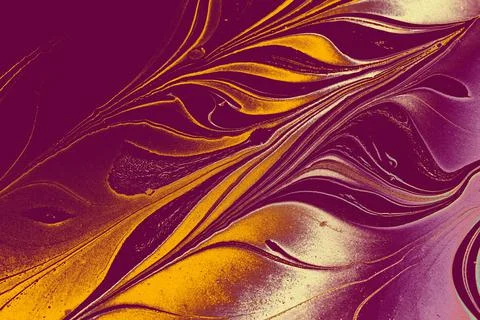 Creative ebru background with abstract acrylic painted marbling texture. Stock Photos