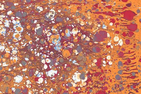 Creative ebru background with abstract acrylic painted marbling texture. Stock Photos