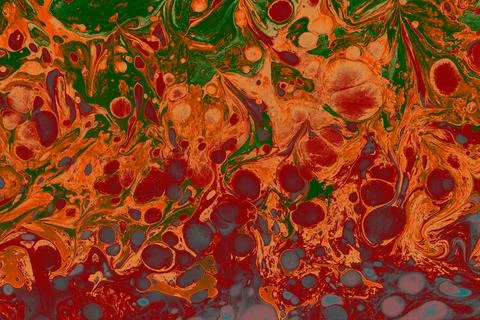 Creative ebru background with abstract acrylic painted marbling texture. Stock Photos