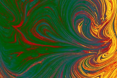 Creative ebru background with abstract acrylic painted marbling texture. Stock Photos
