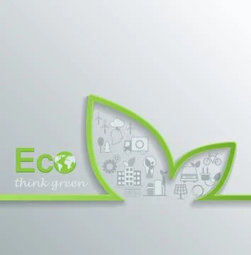 Creative eco concept. Stock Illustration