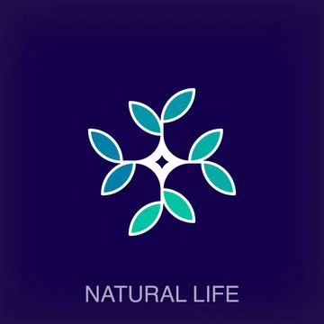 Creative ecological formation sign logo. Stock Illustration