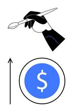 Creative Economy The Intersection of Artistic Expression and Financial Growth Illustrazione stock