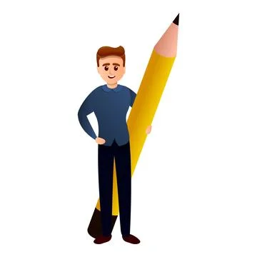 Creative editor icon, cartoon style Stock Illustration