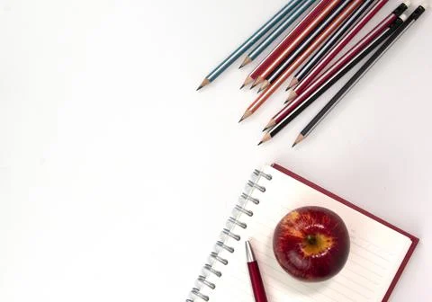 Creative education elements place on white backgroup, used in Back to school  스톡 사진