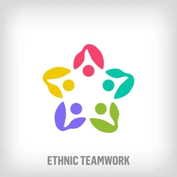 Creative education teamwork sign logo. Stock Illustration