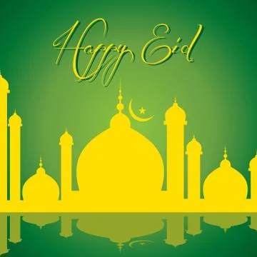 Creative Eid greeting illustration Illustrazione stock