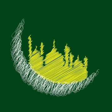 Creative Eid greeting vector illustration Stockillustratie