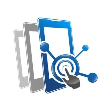 Creative electronic circuits logo vector illustration design Stock Illustration