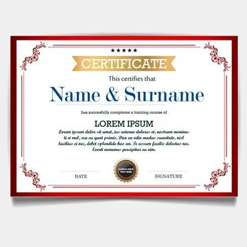 Creative Elegant Certificate of Appreciation Stock-Illustration