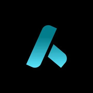 Creative elegant letter A vector emblem Stock Illustration