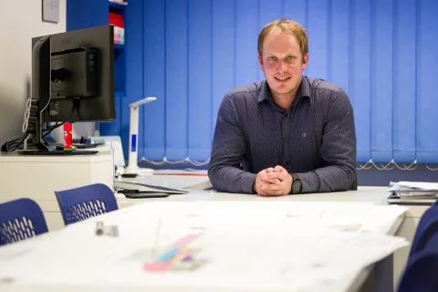 Creative engineer in office Stock Photos